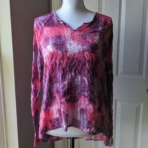 Calvin Klein Jeans crinkle Hi-Lo LS Medium